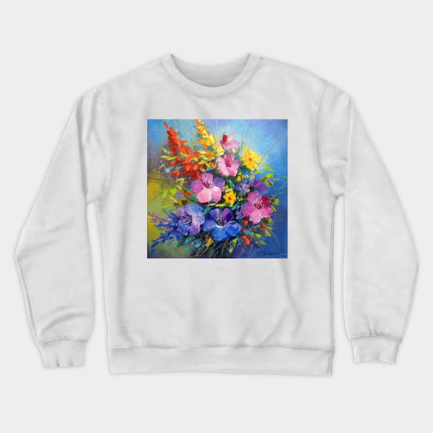 Flowers summer Crewneck Sweatshirt by OLHADARCHUKART